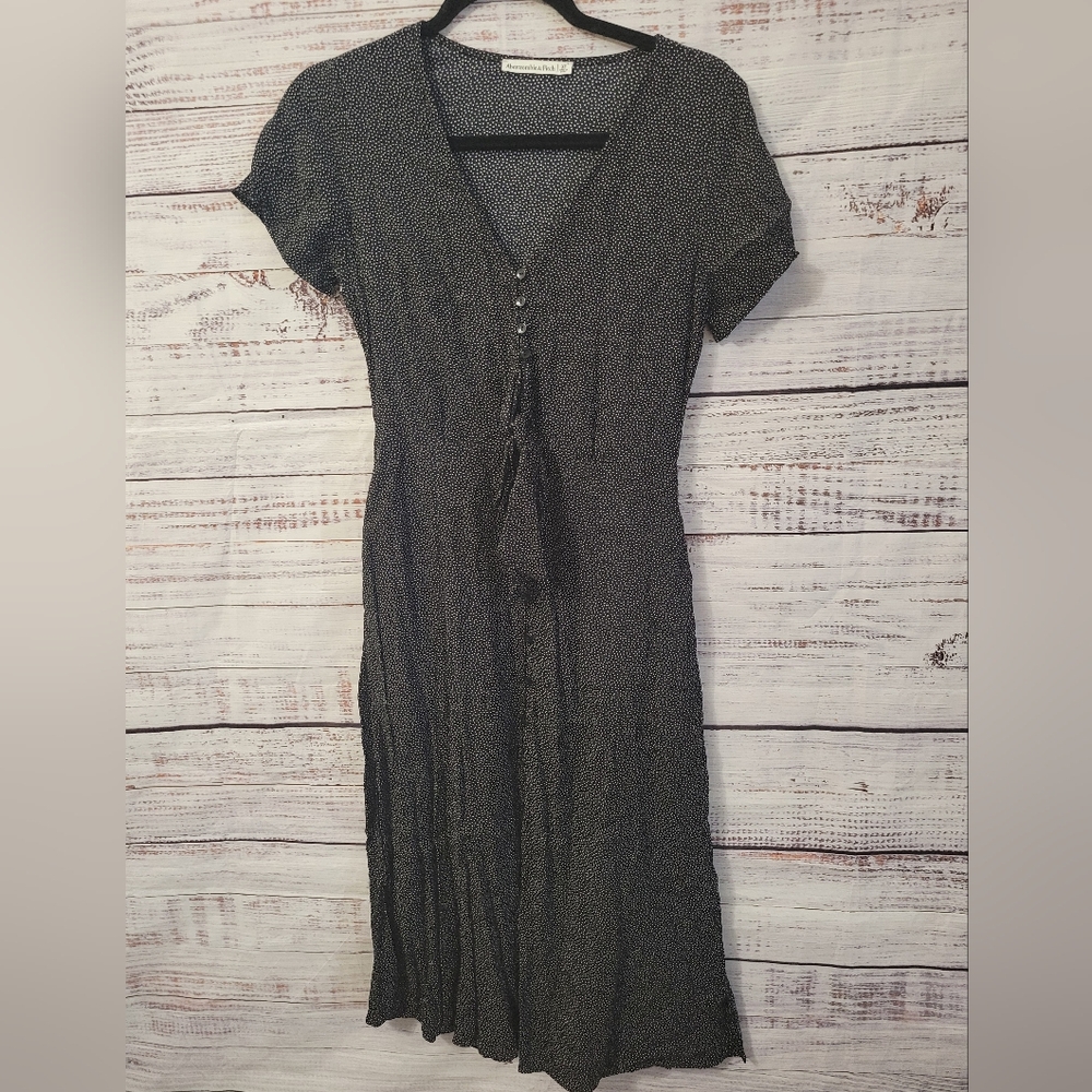 Abcrombie & Fitch XS Polka-dot Midi Dress